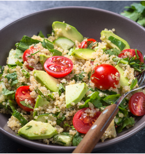 quinoa con aguacate